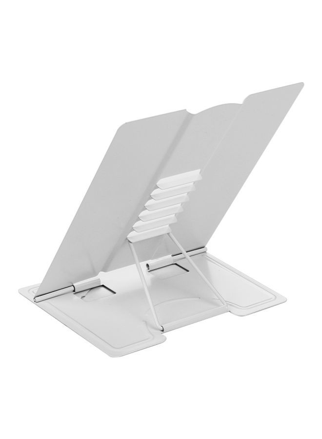 NIBEMINENT Compact Steel Book Holder White - Image 1