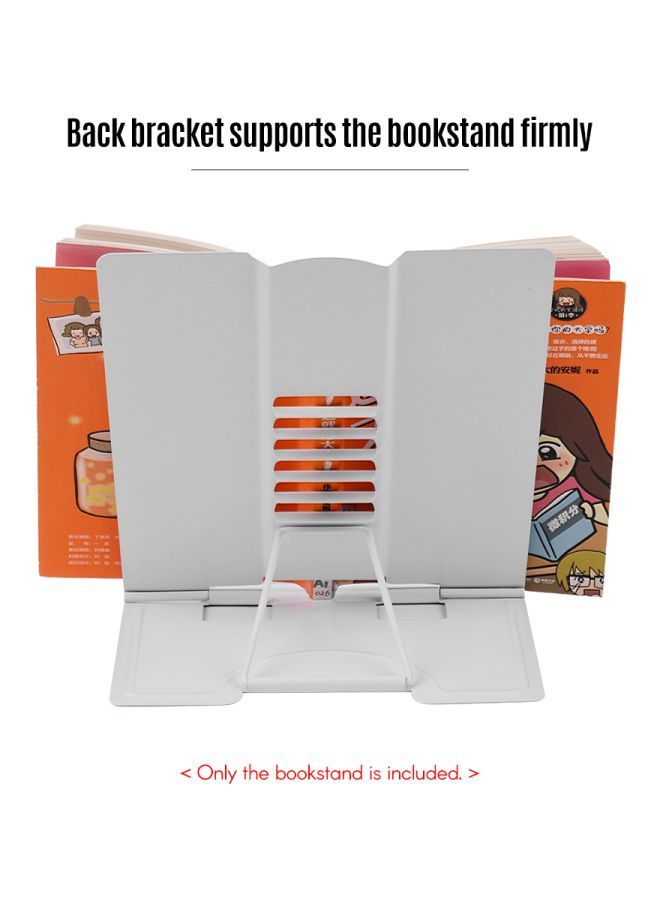 NIBEMINENT Compact Steel Book Holder White - Image 5