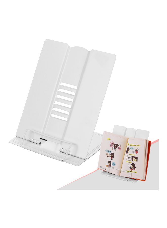 NIBEMINENT Compact Steel Book Holder White - Image 3