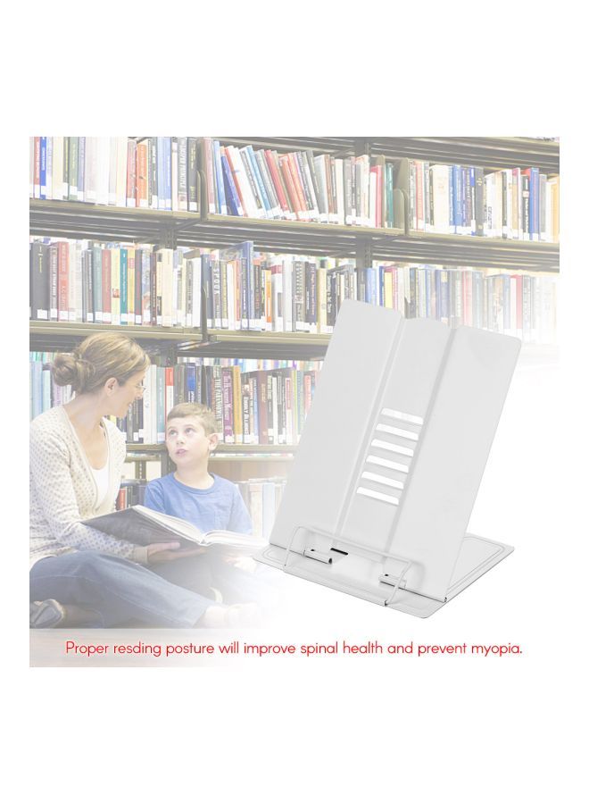 NIBEMINENT Compact Steel Book Holder White - Image 4