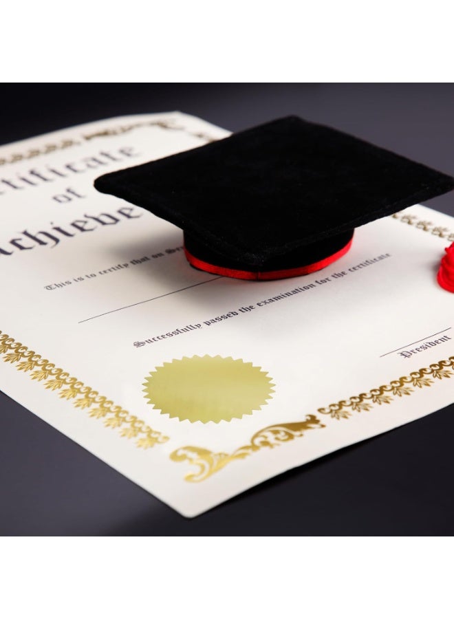 Hybsk 300pcs Notary Seals 2 inch Embossing Stickers Gold Metallic Certificate Sealing Labels with Serrated Edge for Awards Legal (Gold) - Image 5