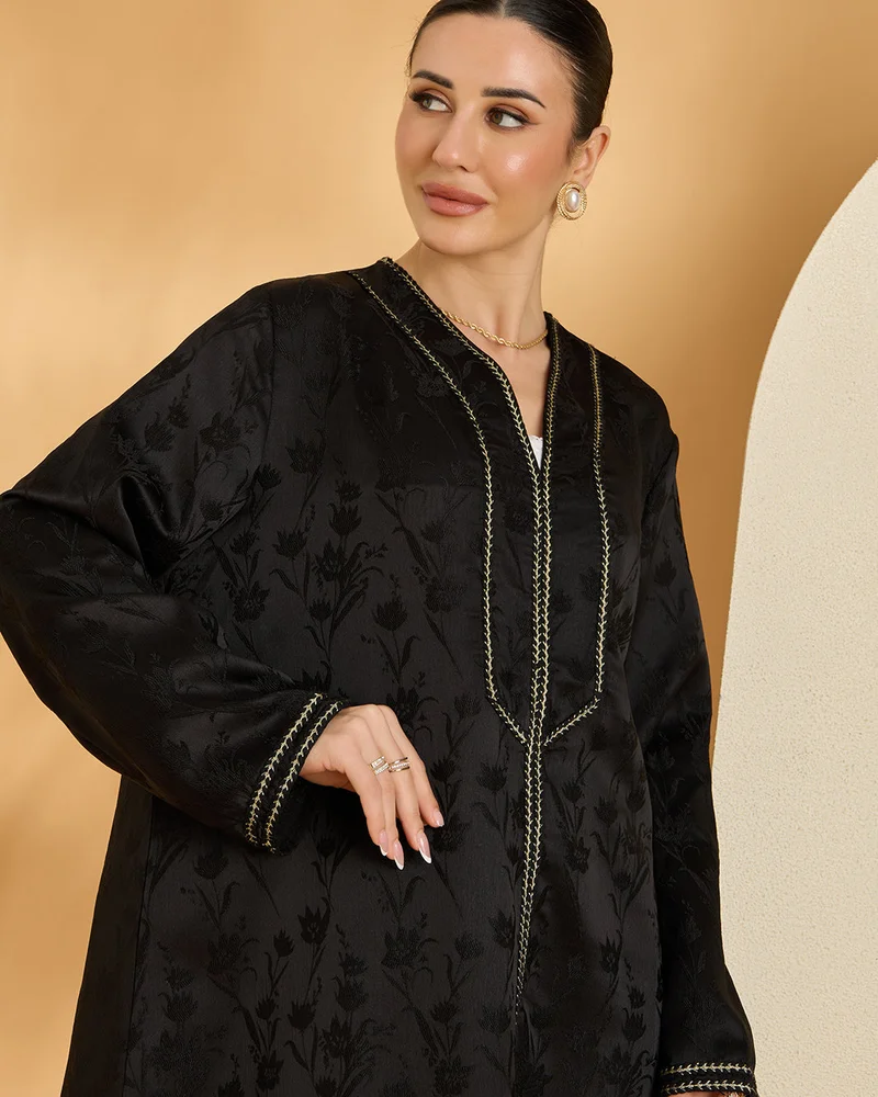 Redtag Women Black Embellished Kaftan
