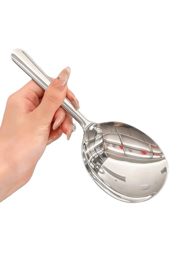 2pc Stainless Steel Slotted Serving Spoon , 7.87" Large Metal Serving Spoon with Short Handle, 3.7MM Thick Slotted Utensil for Buffet, Party, Dinner, Restaurants, Kitchen - Image 5