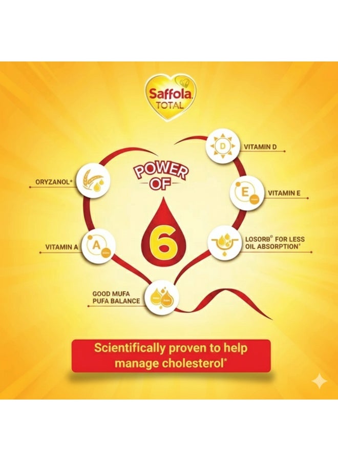 Saffola Gold Power of 3 Multi Source Edible Oil 5L - Image 4