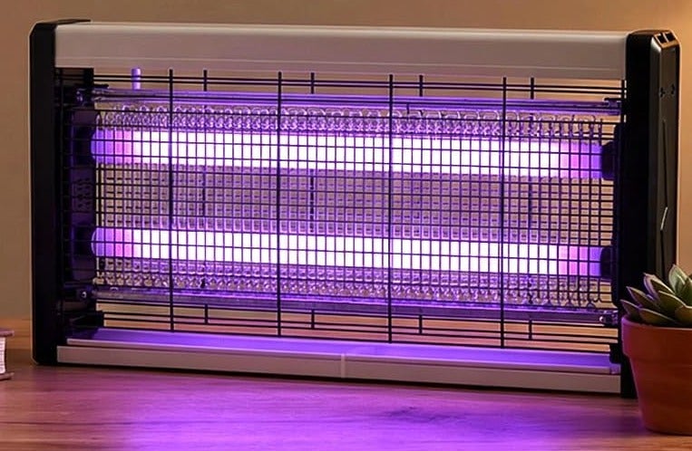 جلانس قاتل الحشرات الكهربائي 30 واط، مصيدة حشرات بالأشعة فوق البنفسجية، جهاز صاعق للذباب عالي الجهد، مصباح قاتل للبعوض 220–240 فولت، جهاز تعليق للاستخدام الداخلي والخارجي للقضاء على الحشرات في المنزل والمكتب والمطبخ - Image 1