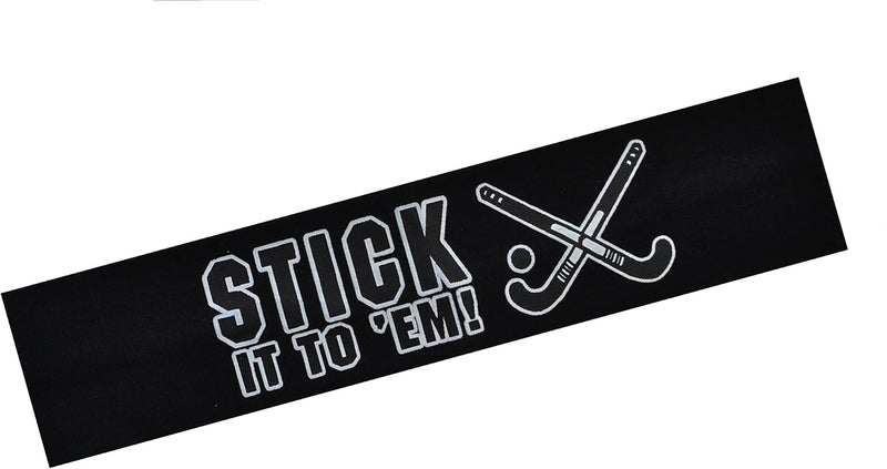 Funny Girl Designs Field Hockey Headband Stick It to Em Cotton Stretch Headband for Girls Teens and Adults - Image 2