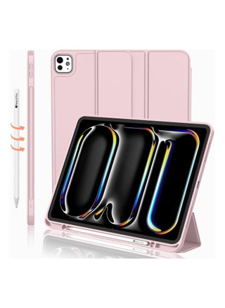 Protective Case with Pen Holder for iPad Pro 13 Inch (2024) Case 13 Inch Case with Pen Holder Tablet Cover Touch Pen Smart Case Stand Folding Case Auto Sleep Wake Up Case Pink - pzsku/ZBF84CC53BCB856CEA3A0Z/45/_/1737308818/5eeac19d-eb61-496d-9c51-3b8567e76581