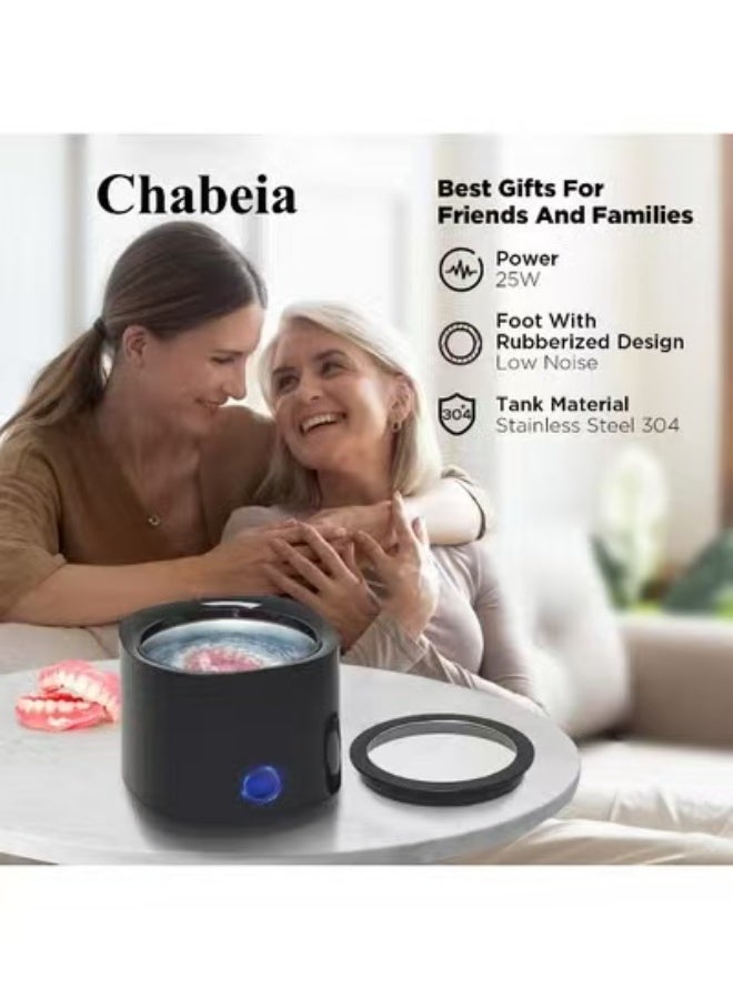 Ultrasonic Cleaner – 42kHz Denture Cleaning Machine, 180ML Portable Dental Pod for Retainers, Aligners, Braces, and Mouth Guards - Image 4