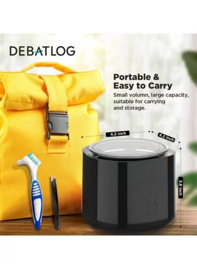 Ultrasonic Cleaner – 42kHz Denture Cleaning Machine, 180ML Portable Dental Pod for Retainers, Aligners, Braces, and Mouth Guards - Image 3