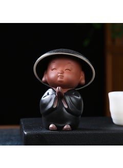 Generic Ceramic Tea Strainer Kung Fu Accessory Little Monk Tea Drain-Black 