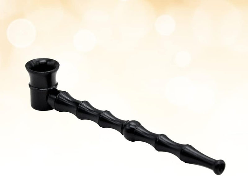 klarako Pipes, Detachable Portable Pipes, Shape Smoking Pipes Metal Pipes Great Gifts for Men, Fathers Day 1pcs (Black) - Image 4