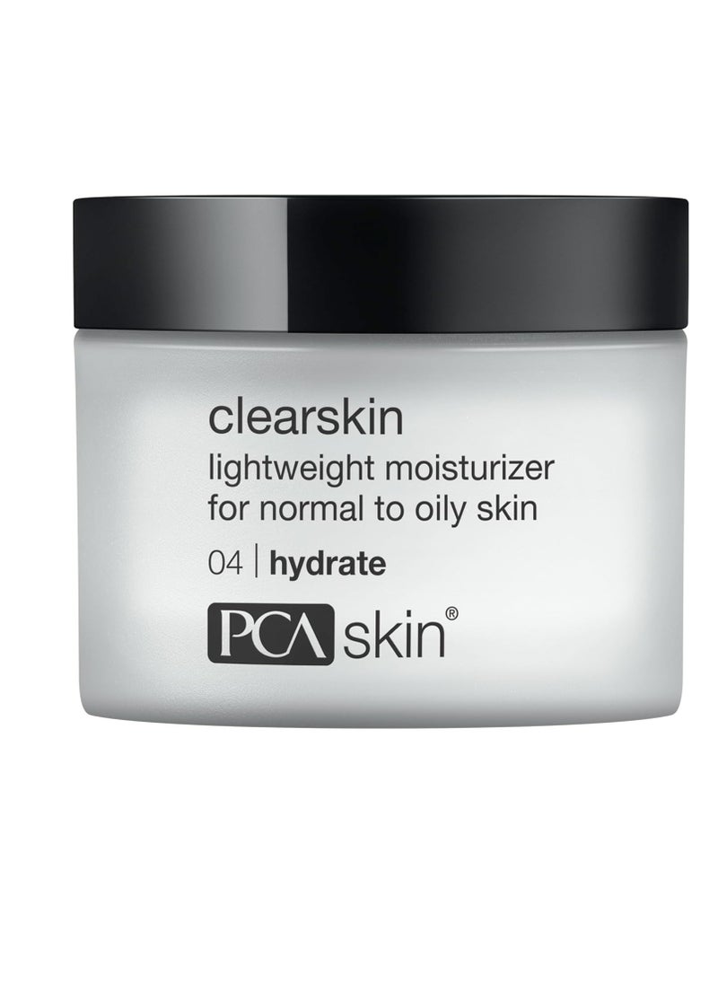 PCA SKIN PCA SKIN Clearskin Lightweight Face Moisturizer for Oily Skin, Daily Hydrating Facial Moisturizer for Oily, Acne-Prone, and Sensitive Skin, Quick Absorbing, Reduces Discolorations, 1.7 oz Jar  - Image 1
