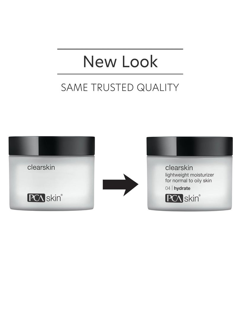 PCA SKIN PCA SKIN Clearskin Lightweight Face Moisturizer for Oily Skin, Daily Hydrating Facial Moisturizer for Oily, Acne-Prone, and Sensitive Skin, Quick Absorbing, Reduces Discolorations, 1.7 oz Jar  - Image 3