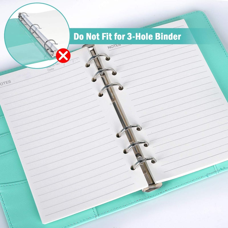 OMEYA A5 Refill Paper, 280 Pages A5 Loose Leaf Paper 6 Hole Notebook Refills for 6 Ring Refillable Binder Notebook Planner Diary Journals Painting Personal Organiser-Line Pages - Image 4