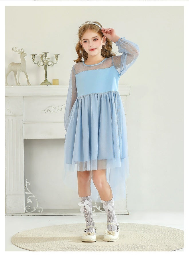 Loquat 2025 Spring Lace Long Sleeve Dress for Girls - Image 3