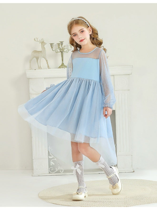 Loquat 2025 Spring Lace Long Sleeve Dress for Girls - Image 4