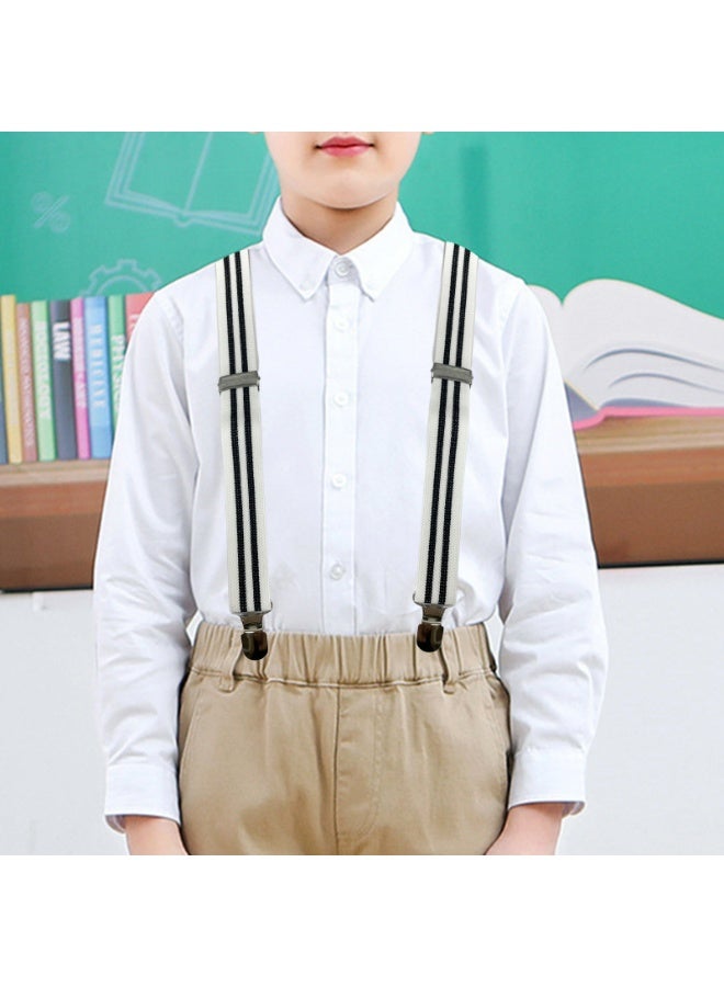 حمالات بمشبك Y قوي قابل للتعديل للأولاد والأطفال والرضع والبنات والرضع والرضيع （أبيض 、أسود 、أسود） - Image 3