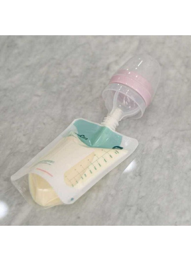 Easy Breast Milk Storage Bag With Connector White - pzsku/ZBF85418E01C689B4899AZ/45/_/1714652248/6892e940-0476-42f0-af02-a999a783ff1f