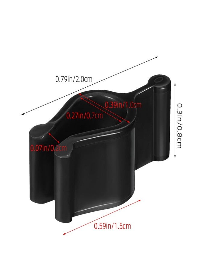 Garneck 30pcs Pump Dispenser Lock Clips: Leakproof Bottle Clips for Lotion Shampoo Oil Bottles Travel Cosmetic Pump Collar Lock Caps, Black PP Plastic - Image 5