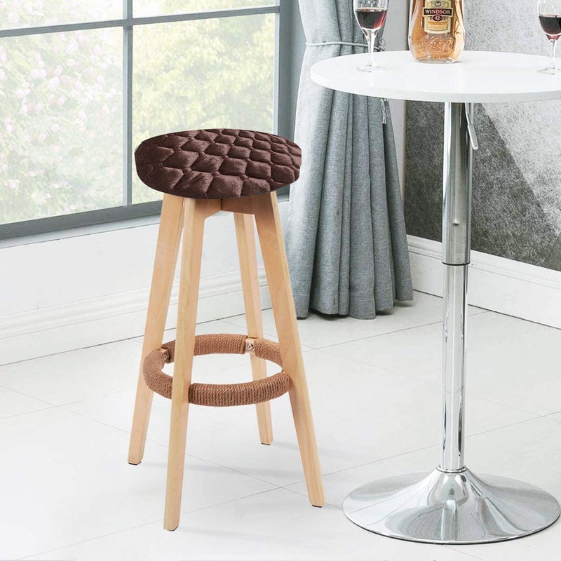 2 pcs Removable Stool Cover Elastic Chair Protective Case Washable Chair Cover - Image 5