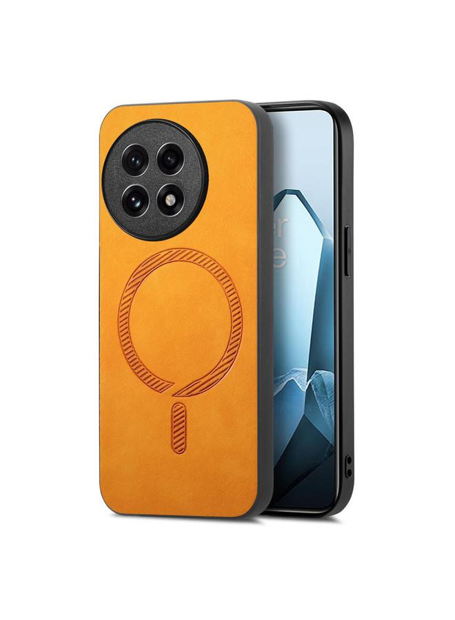 S-TOP Case For OnePlus 13 Solid Color Retro Magsafe PU Back Cover Phone Case - Image 1