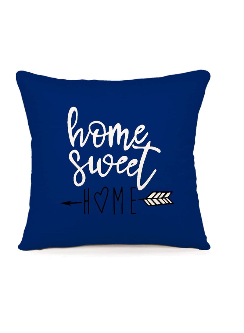 Captaintech Throw Pillow Cushion Case Pack of 4 Pillow Covers 18x18 Modern Sofa Throw Pillow Cover Decorative Outdoor Linen Fabric Pillow Case for Chair Sofa Couch Bed Car Navy blue - Image 2