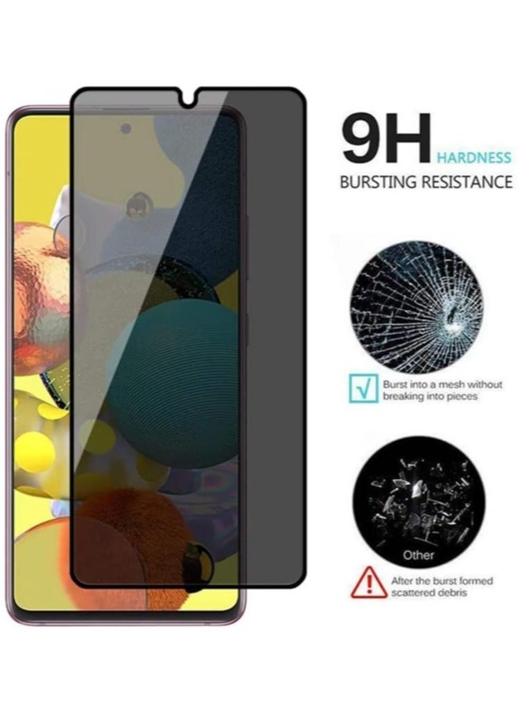 Raxoom Samsung Galaxy A24 Privacy Glass Screen Protector Anti-Spy Tempered Glass Film 9H Hardness Scratch Resistant Bubble Free Glass Screen Protector - Image 3