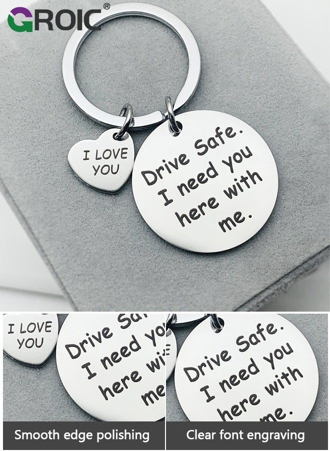 GROIC Car Keychain Birthday Gifts for Boyfriend Husband Love Keychain Valentines Gifts for Wife Girlfriend Anniversary Present,''Never forget the difference you've made'' Key Chain  - Image 2