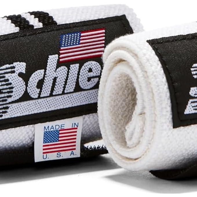 Schiek Wrist Wraps 18" White Free Weight Training - Image 2