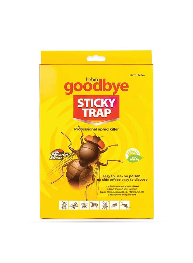 Goodbye مصيدة لاصقة للحشرات الطائرة 5 قطع - مكافحة فعالة للحشرات الداخلية  - Image 1