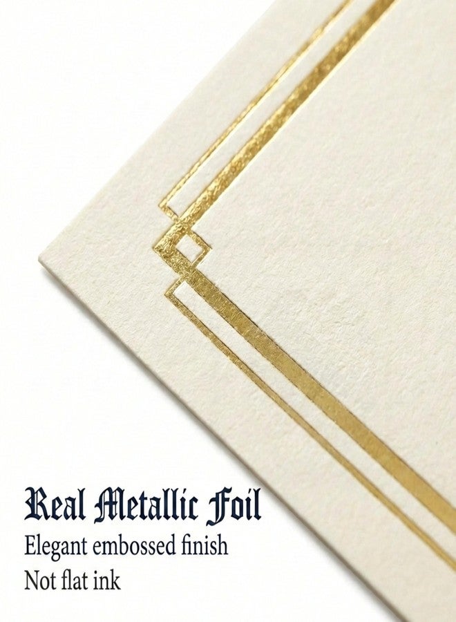 PaperDirect Foil Elegance Specialty Certificates, 50 Sheets of 38lb Cream Paper, 8½" x 11", Double Gold Foil Border, Perfect for Awards, Students, Employees, Volunteers, Course Completion, Diplomas - Image 2