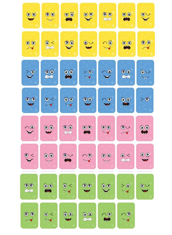 Beauenty Wooden Puzzle Building Cubes Funny Faces With Bell - Image 2