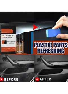 EELHOE Car Plastic Parts Refurbish Agent, Quick Car Plastic Restorer Cream, Plastic Revitalizing Coating Agent,  Automotive Plastic Retreading Agent For Car Interior Cleaning, (EELHOE Set A 30ml)  - Image 3