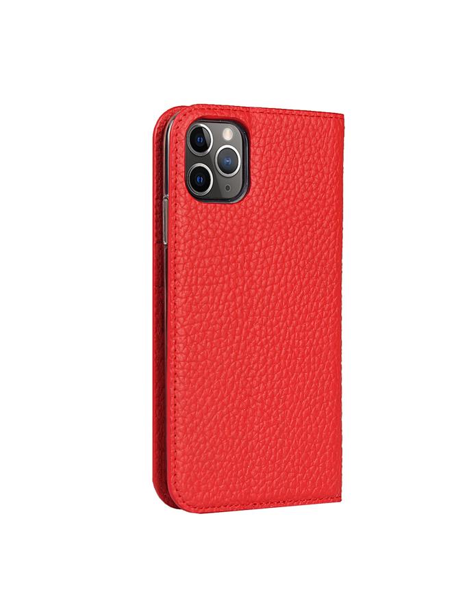 Zaboon Case For iPhone 11 Pro Max Litchi Genuine Leather Phone Case - Image 3
