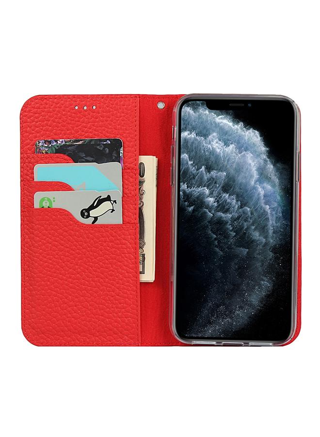 Zaboon Case For iPhone 11 Pro Max Litchi Genuine Leather Phone Case - Image 4