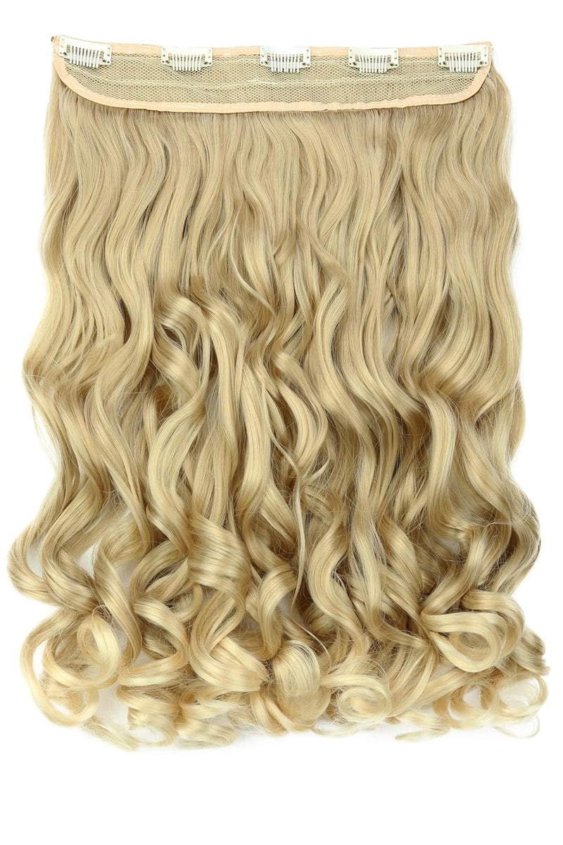 CAISHA by PRETTYSHOP 16 Clip In Extensions Hair Extensions Hairpiece Wavy Blonde Mix C541