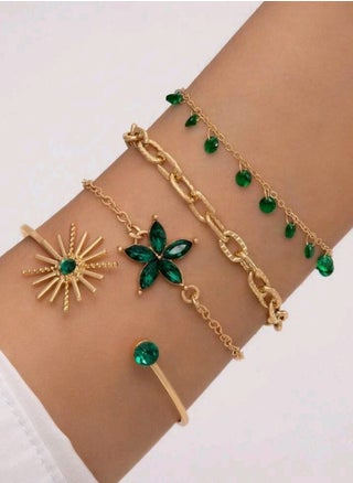 4pcs Rhinestone Decor Chain Bracelet Shein - pzsku/ZBF85EEC60D7A59A034FCZ/45/_/1720291561/5ecd3a9c-aafe-47ee-ae75-9afb600b779b