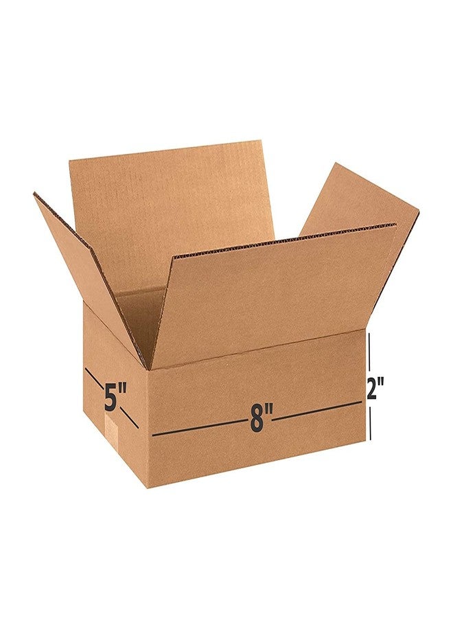 Powerlon® 8 x 5 x 2 Corrugated Cardboard 3 Ply Premium Box For Packing, Moving, Shipping, Gifting Multi Propose Use (Pack of 100) - Image 1