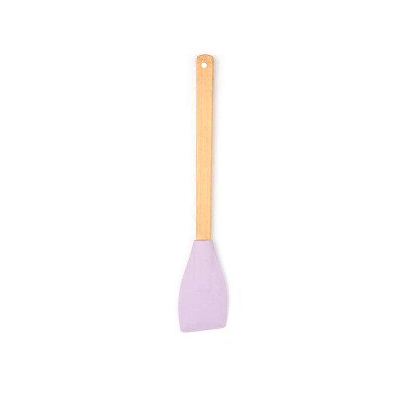 6 pcs Baking Tools Silicone Spatula Scraper Spoon Brush Set Kitchen Utensil with Wood Handle (Random Color) - Image 3