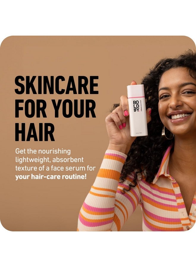 Boldify Leave In Conditioner & Heat Protectant - Hair Serum for Blow Dry and Styling, Nourishing Leave In Serum for Women & Men - Lightweight Thermal Protection to 450F with Biotin - Image 2