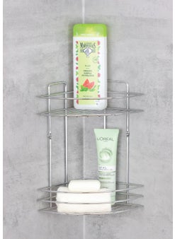 ‎okyanus Home Ocean Home Chrome Double Triangle Corner Rack - 18 cm 
