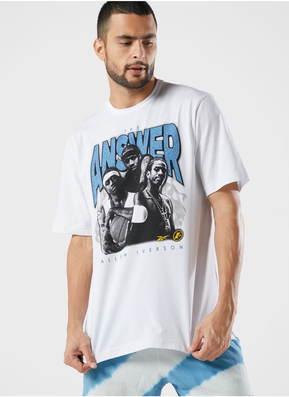 white iverson t shirt