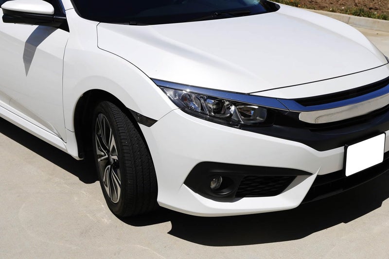 iJDMTOY JDM Smoked Lens Front Side Marker Light Lens Housings Compatible with 2016-21 Honda Civic Sedan/Coupe/Hatchback, Replace OEM Amber Sidemarker Lamps - Image 4