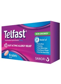 sanofi Telfast Tabs 180 Mg 15'S 
