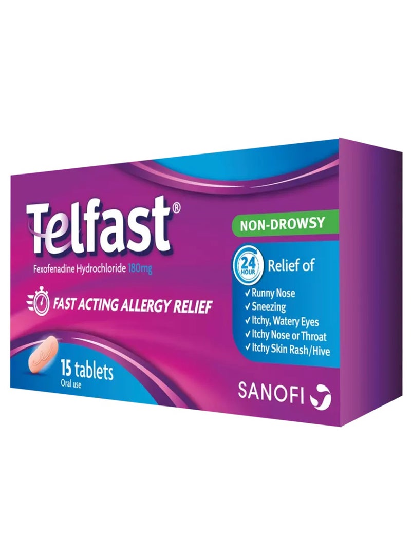 sanofi تلفاست أقراص 180 مجم 15 قرص