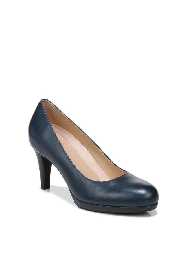 Naturalizer Women's Michelle Dress Pump, Navy Leather, 10 Wide / 40 EU Wide - Image 1