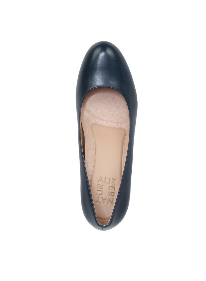 Naturalizer Women's Michelle Dress Pump, Navy Leather, 10 Wide / 40 EU Wide - Image 5