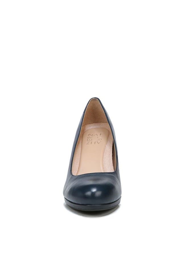 Naturalizer Women's Michelle Dress Pump, Navy Leather, 10 Wide / 40 EU Wide - Image 2