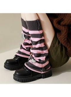 Realfrog Leg Warmers For Women Girls Trendy Pile Socks Star Pattern Knitted Leg Warmers Y2k Socks Kawaii 80s Party Accessories Clothes  - Image 3