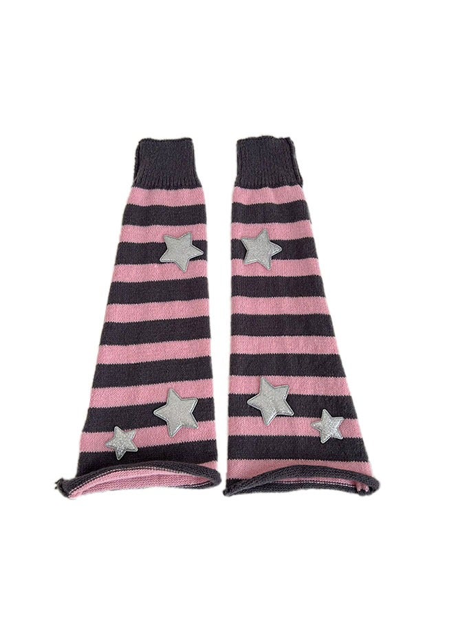 Realfrog Leg Warmers For Women Girls Trendy Pile Socks Star Pattern Knitted Leg Warmers Y2k Socks Kawaii 80s Party Accessories Clothes - Image 4